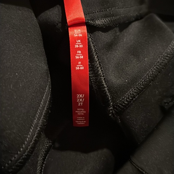 Spanx The Perfect Pant Ponte Ankle Stretch Black Pull On Slimming Size 2X - Picture 9 of 12